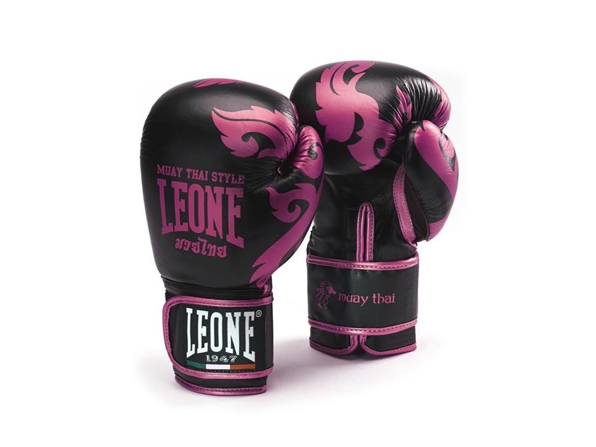 View our Leone 1947 Boxing gloves \Muay Thaï\ Pink GN031 at Bar