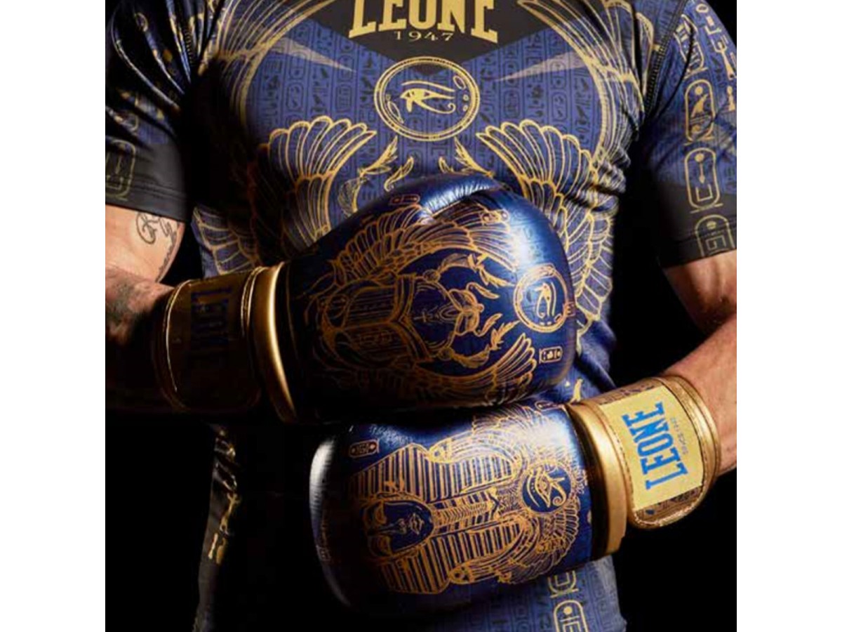 View our Boxing gloves Leone 1947 \ Ramses\ Blue GN306 at Barba
